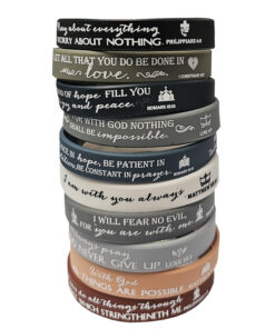 Silicone Scriptures Bands - 5 in a pack