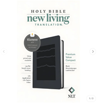 Bible - New Living Translation - Filament Compact Bible Black