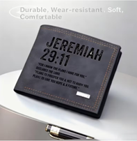 Men's Wallet (Jeremiah 29:11)